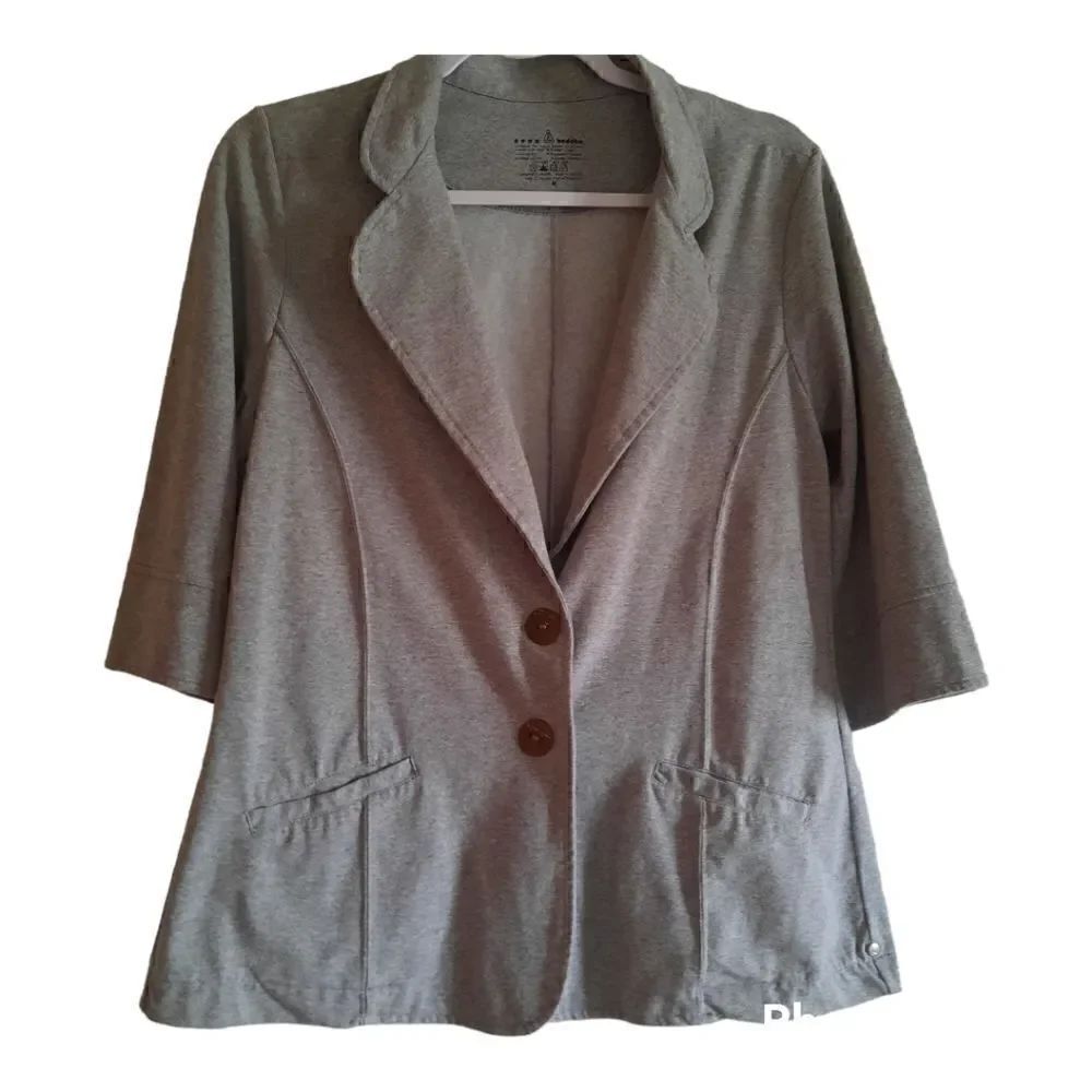 Neon Buddha Heather Gray Jersey Blazer